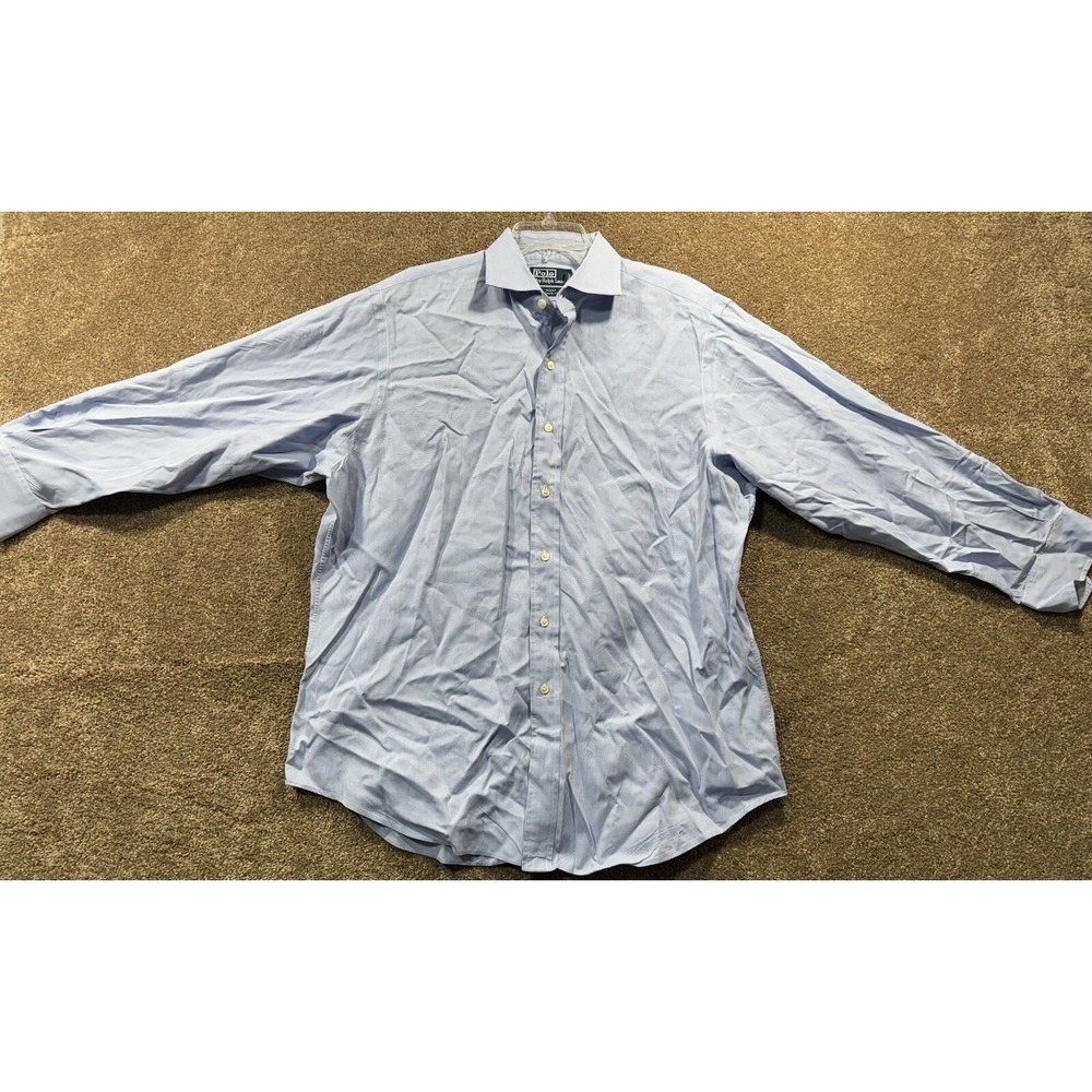 Polo Ralph Lauren Regent‎ Classic Fit Men's 16.5 32/33 Light Blue Long Sleeve